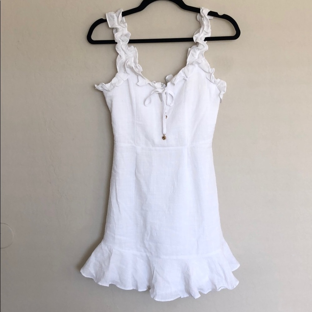Sweet like sugar mini dress white